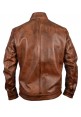 Boys Brown Leather Jacket